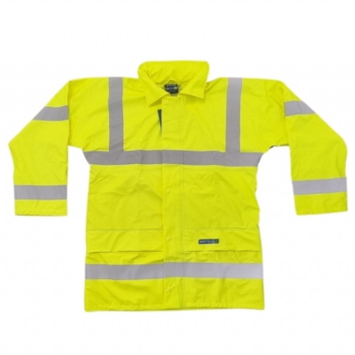 BODYFLEX PU RAIN JACKET, YELLOW