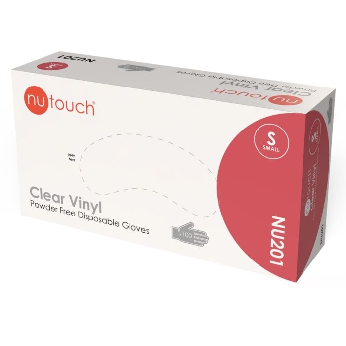 Nutouch Clear Vinyl Powder Free Disposable Glove