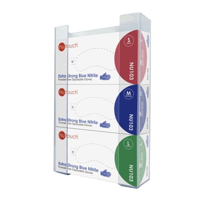 Nutouch PVC Plastic Glove Box Dispensers - Large Triple 
