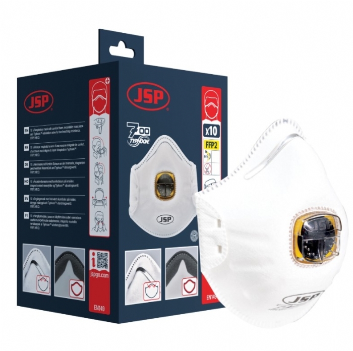 Spirotek 725 Typhoon™ Valved FFP2V Disposable Mask (725) - Box of 10