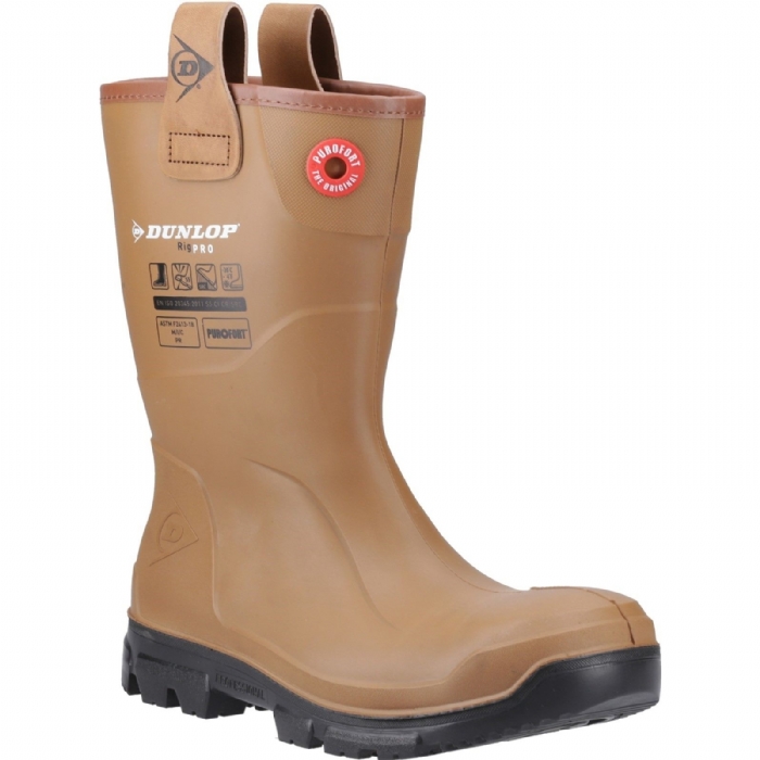 Dunlop Purofort RigPRO Full Safety Synthetic Fur Lining Wellington