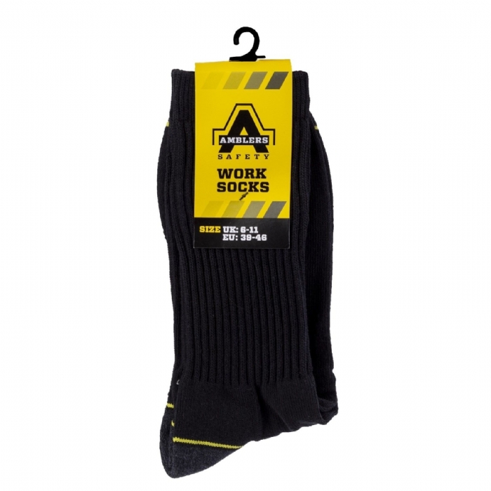 Amblers Heavy Duty Work Socks 3 pack