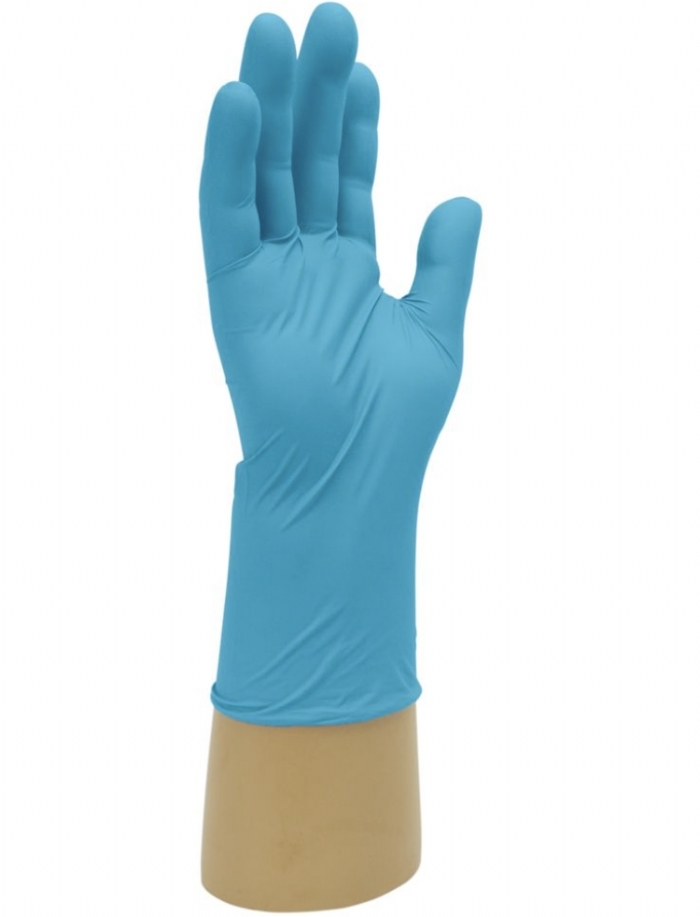 Polyco Healthline GN01 Nitrex Extra Sensitive Blue Nitrile Powder-Free Gloves – Latex Free Examination PPE