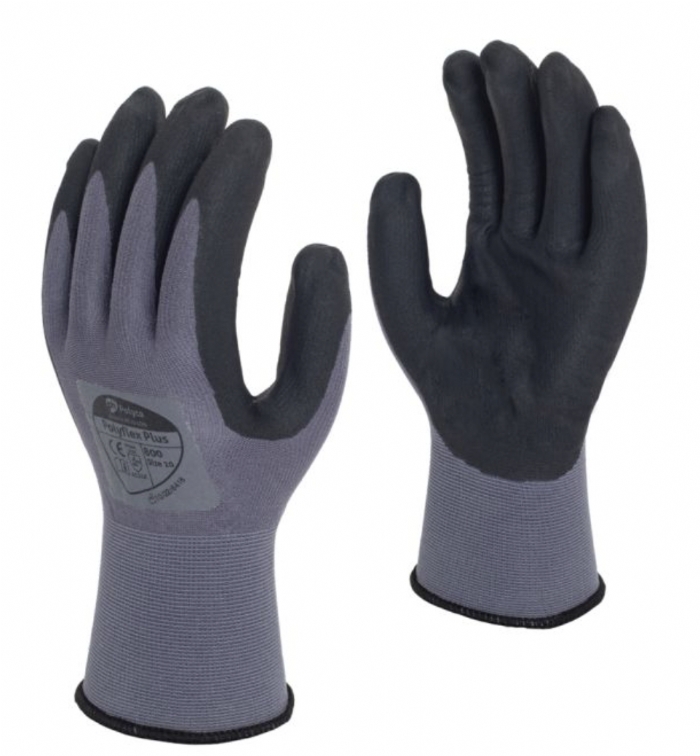 Polyco Polyflex Plus Nylon Glove with Foamed Nitrile Palm Coating