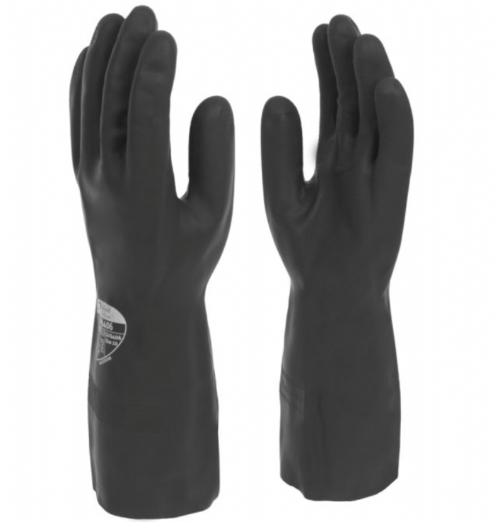 Shield 33 cm Industrial Black Rubber Glove