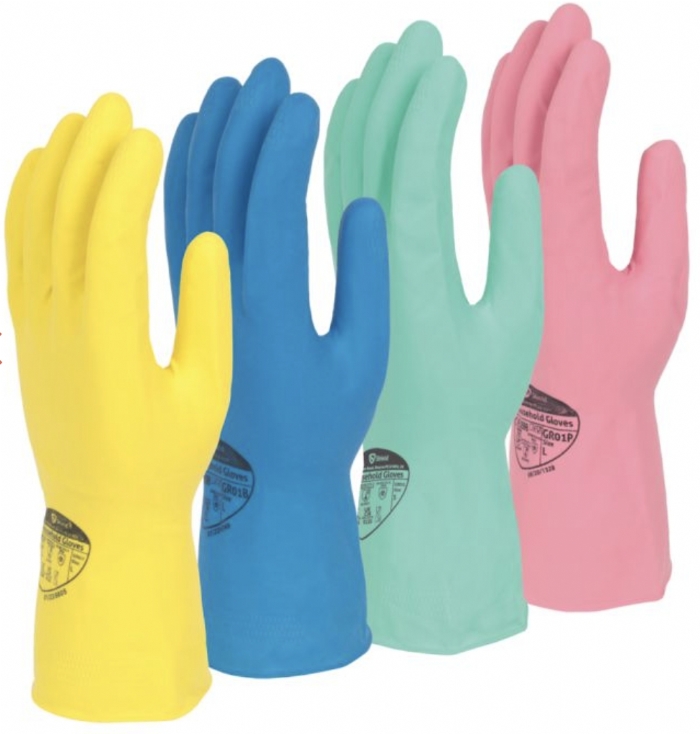 Shield Latex Rubber Household Gloves 30cm – Reusable Cleaning & Household PPE