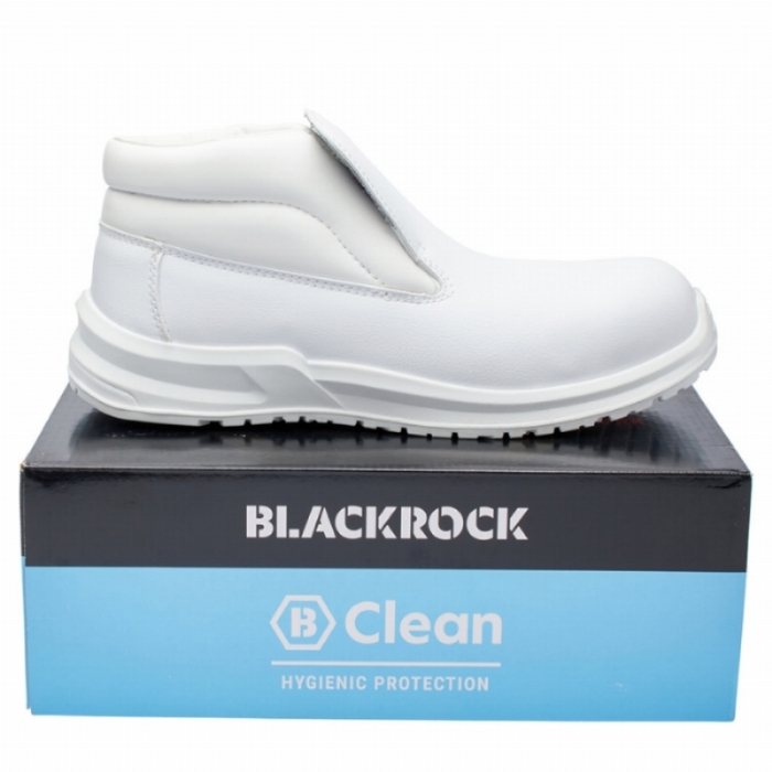 Blackrock White Slip-On Hygiene Safety Boot with Steel Toe Cap