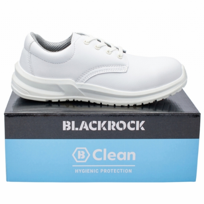 Blackrock S2 SRC White Lace-Up Hygiene Safety Shoe with Steel Toe Cap