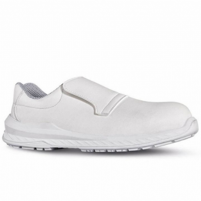 U-Power Response White Slip-On Safety Shoe with Protective Toe Cap