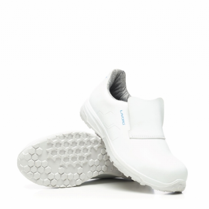 Vagos S2 SRC White Slip-On Safety Shoe with Composite Toe Cap – Metal Free