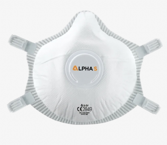 S-3V ‘Alpha S’ Mould Mask | FFP3 Valved Respirator | Individually Bagged