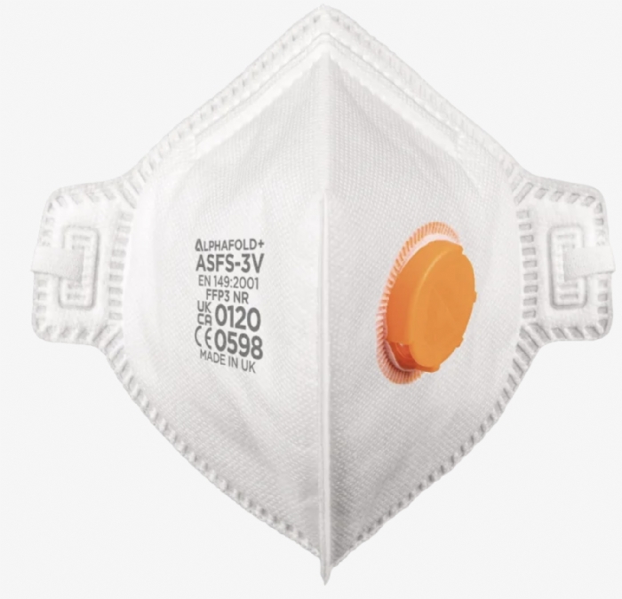 ASFS-3V Alpha Fold+ S | FFP3V Fold-Flat Respirator Small