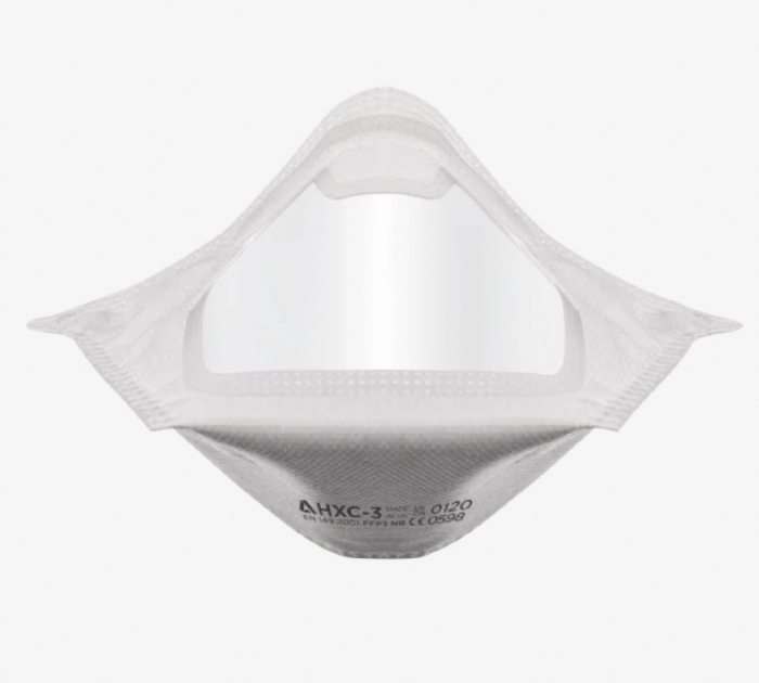 HXC-3 Clear Panel Horizontal Fold Flat Medium | FFP3 Respirator