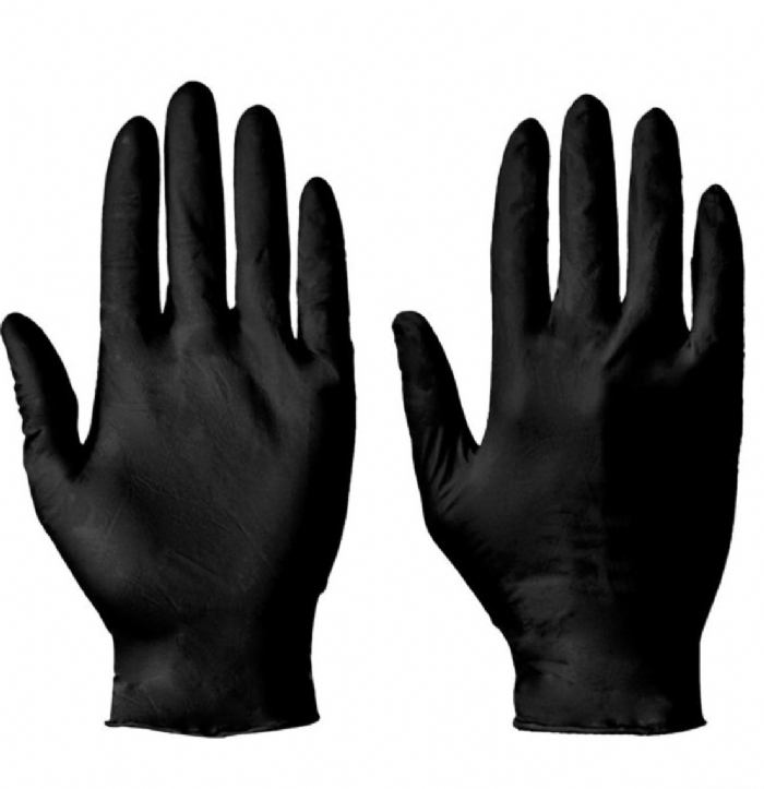 Supertouch Powderfree Black Nitrile Examination Gloves