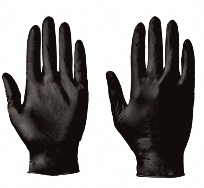 Supertouch 5.5 Powderfree Black Nitrile Examination Gloves