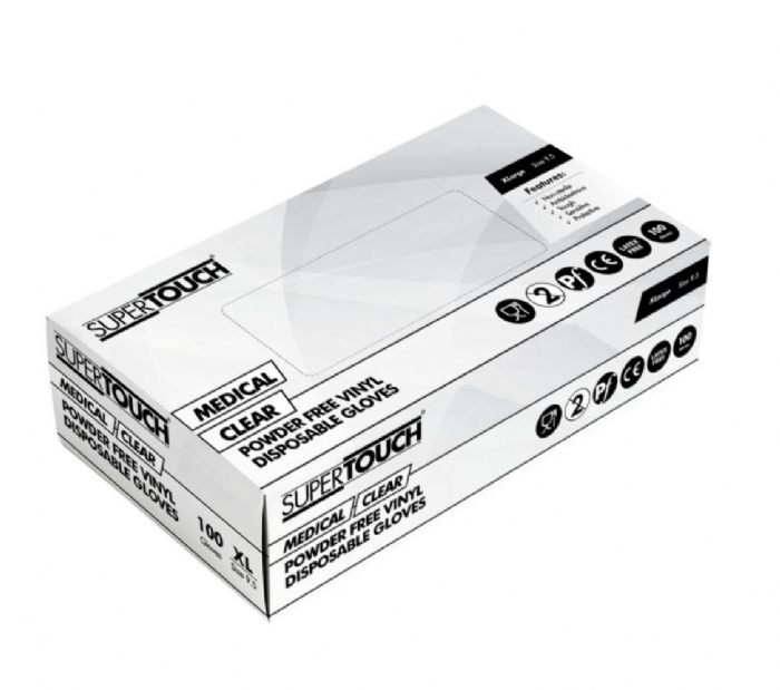 Supertouch Powderfree Vinyl Examination Gloves