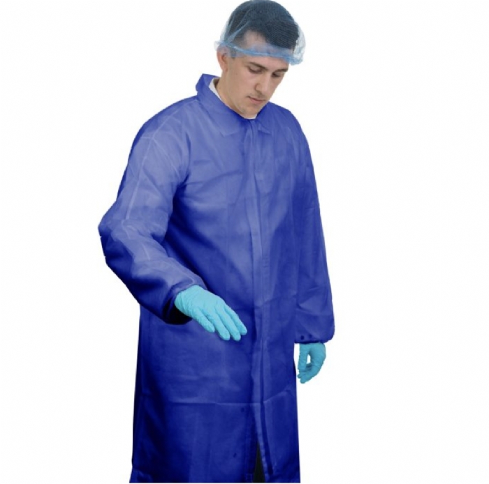 Supertouch Velcro Non-Woven Visitor Coats with Elasticated Cuffs