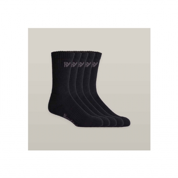 Hard Yakka Crew Work Sock Five Pack – Durable Cushioned Workwear Socks