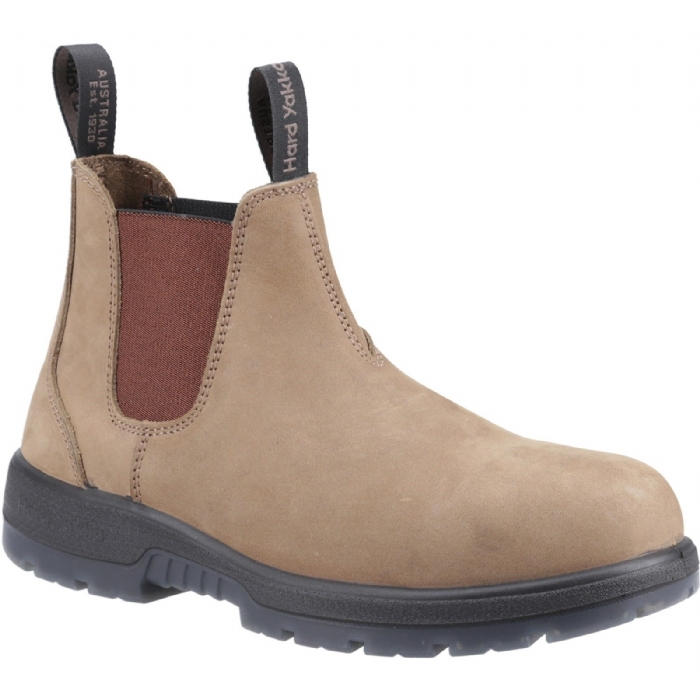 Hard Yakka Brumby S3 SRC Steel Toe Elastic Gusset Safety Dealer Boot – EN ISO 20345