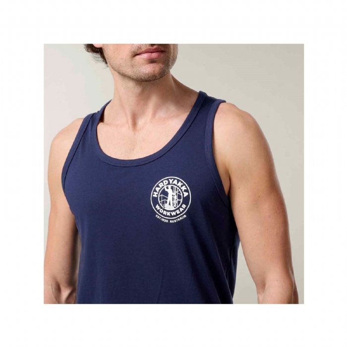 Hard Yakka Heritage Work Singlet – Durable Cotton Sleeveless Tee