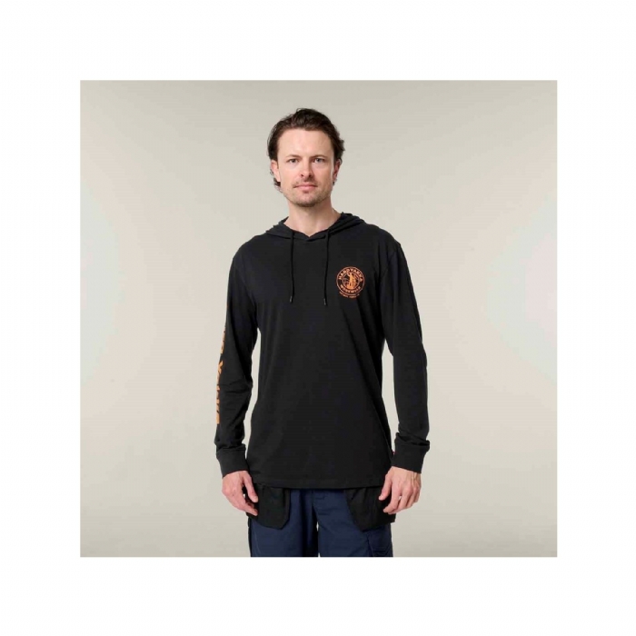 Hard Yakka Hooded Long Sleeve Work Tee – Lightweight Protective Performance Top