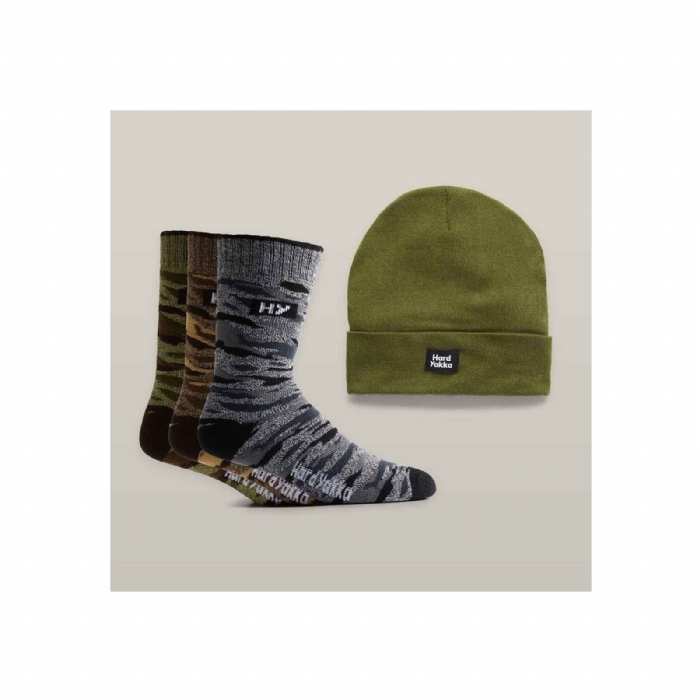 Hard Yakka Sock & Beanie Bundle – Cold-Weather Workwear Essentials Pack
