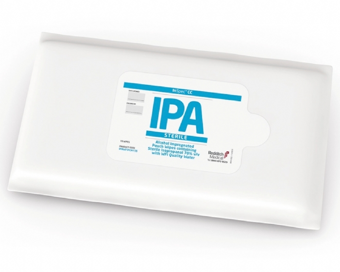 InSpec IPA Solution & Wipes (Sterile) | 70% Isopropyl Alcohol Cleanroom Disinfectant