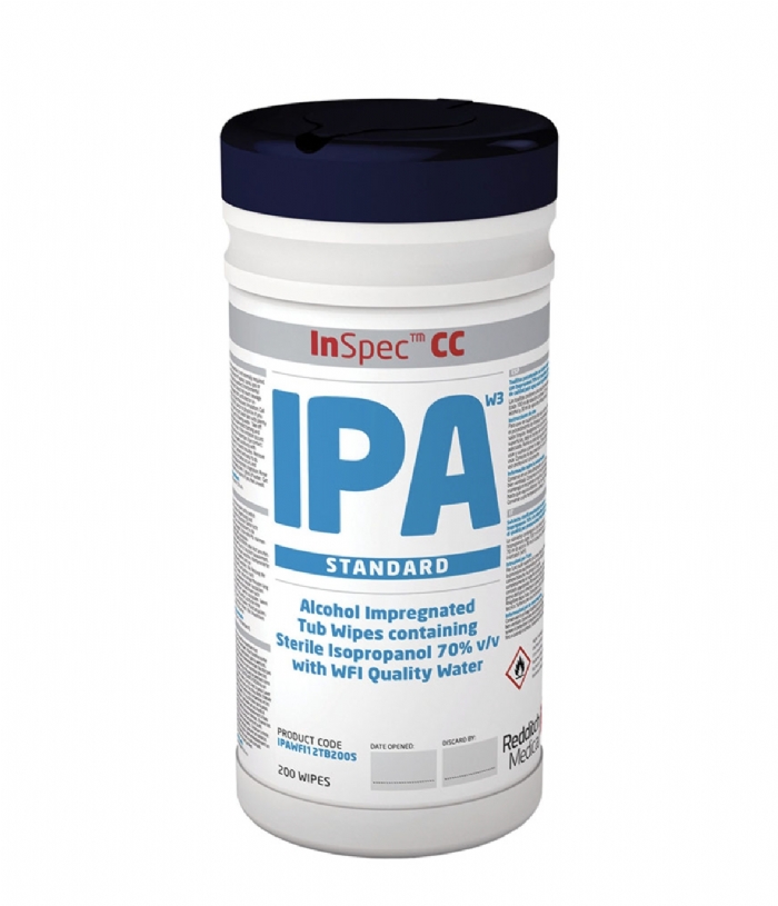 InSpec IPA Solution & Wipes (Sterile) | 70% Isopropyl Alcohol Cleanroom Disinfectant