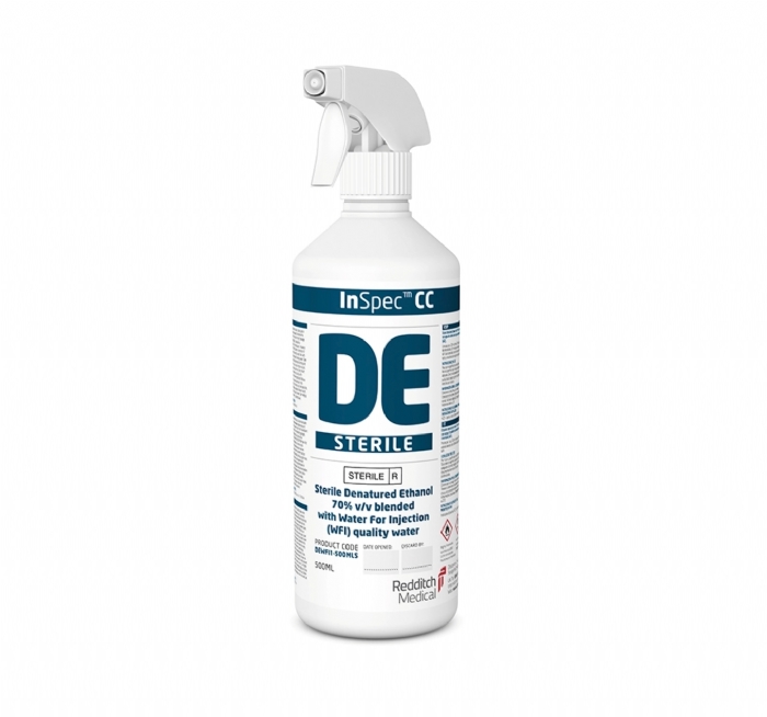 InSpec DE Alcohol Solution & Wipes (Sterile) | Cleanroom Alcohol Disinfectant for GMP Use