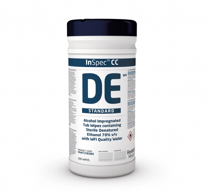 InSpec DE Alcohol Solution & Wipes (Sterile) | Cleanroom Alcohol Disinfectant for GMP Use