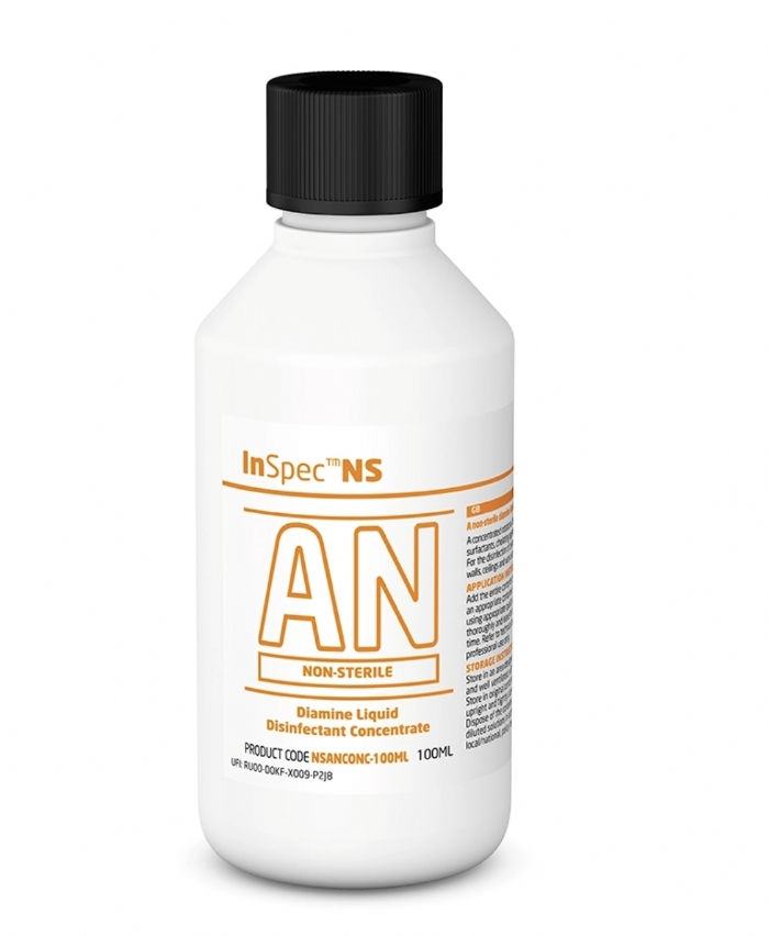 InSpec AN Biocide Solution & Wipes (Non-Sterile) | Low-Residue Diamine Cleanroom Disinfectant