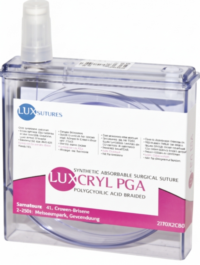 LuxSutures LUXCRYL 910 Absorbable Veterinary Surgical Suture – USP 6 – Violet – Polyglactin 910 Braided (1 pc)