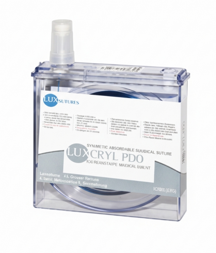 LuxSutures LUXCRYL PDO Absorbable Veterinary Surgical Suture – USP 1 – 15 cm – Violet – Polydioxanone Monofilament (1 pc)